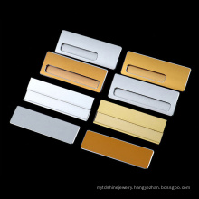 OEM Custom Logo Aluminum Alloy Blank Nametags Name Badge